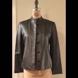 JONES NEW YORK Leather Jacket